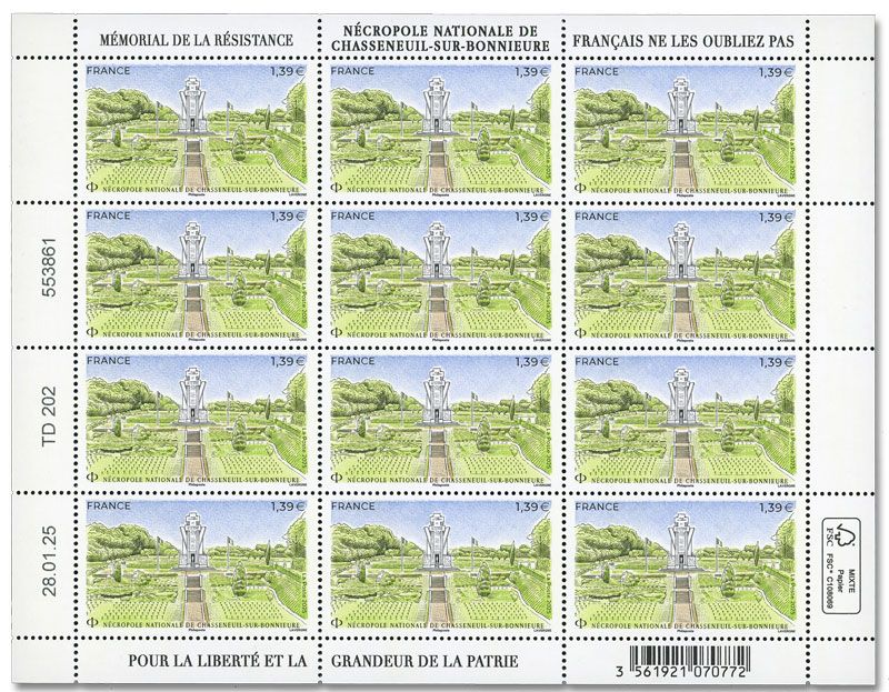 n° F174 - Timbre France Feuillets de France (n° 5857)