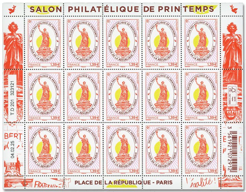 n° F175 - Timbre France Feuillets de France (n° 5858)