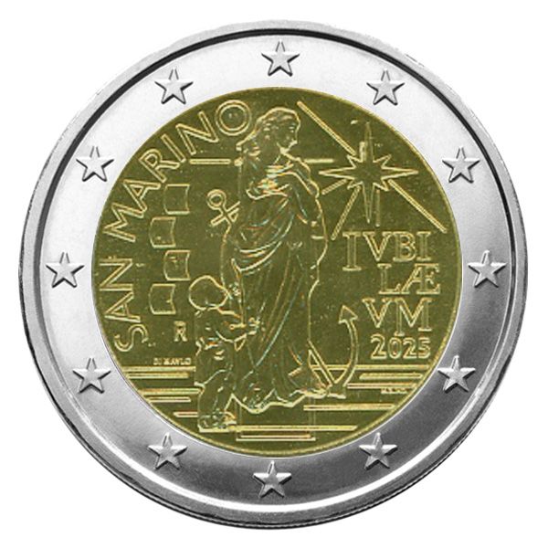 BU : 2 EURO COMMEMORATIVE 2025 : SAINT-MARIN (Année Sainte)