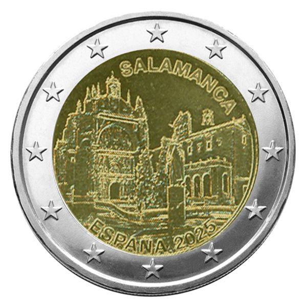 2 EURO COMMEMORATIVE 2025 : ESPAGNE (Vieille ville de Salamanque)