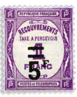 n° 65* - Timbre FRANCE Taxe