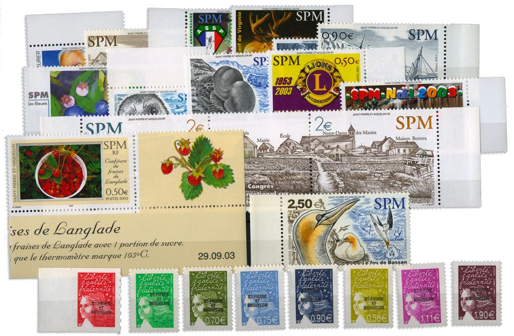 n° 788/809 + PA n° 83** - Timbre SAINT-PIERRE ET MIQUELON Poste
