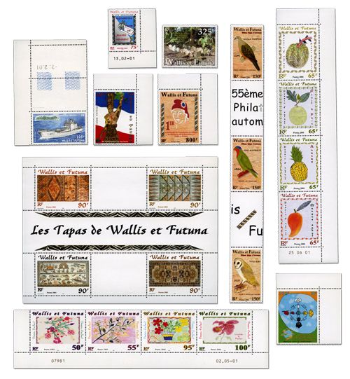 n° 548/564 + BF n° 10** - Timbre WALLIS ET FUTUNA Poste