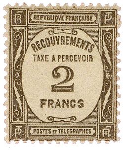n° 62* - Timbre FRANCE Taxe