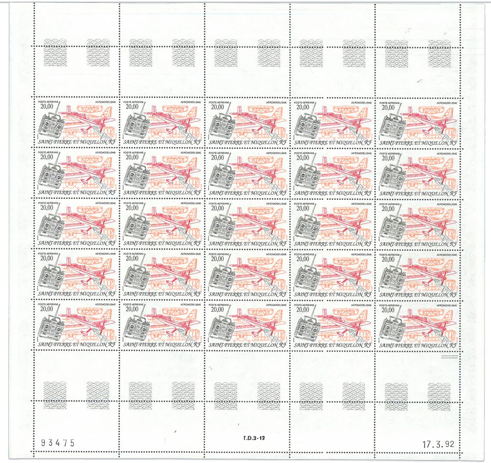 n° 71** - Timbre SAINT-PIERRE ET MIQUELON Poste Aerienne