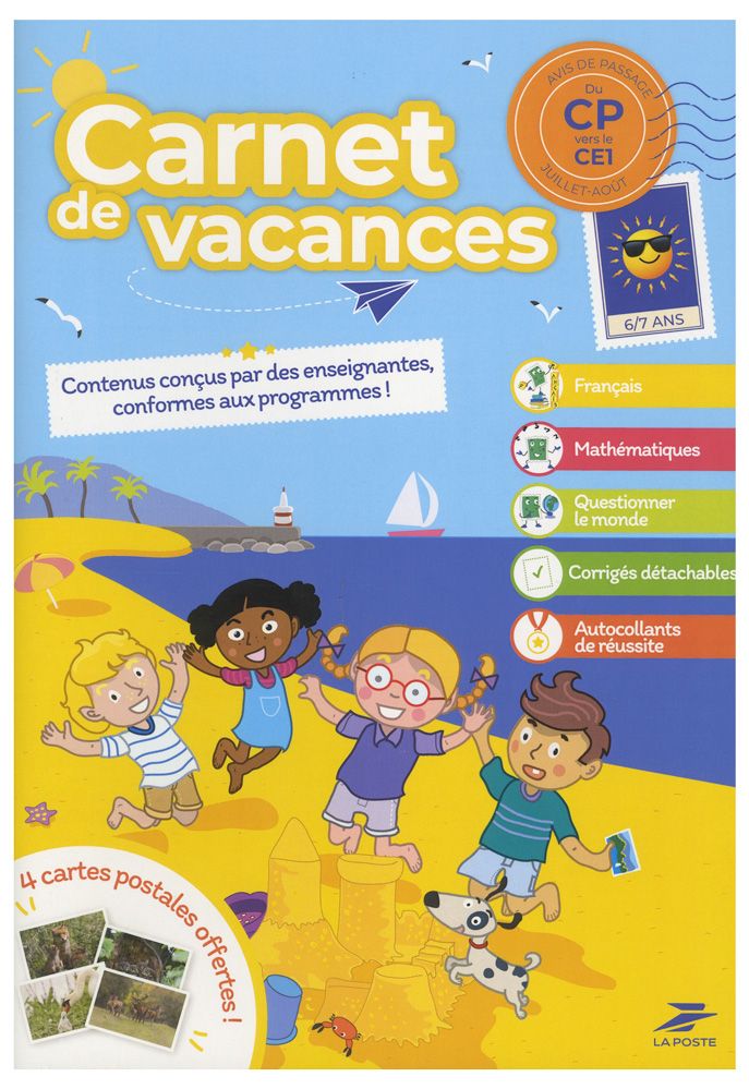 CARNET DE VACANCES - du CP vers le CE1 - Edition 2025 (Philaposte) CARNET DE VACANCES - du CP vers le CE1 - Edition 2025 (Philaposte)