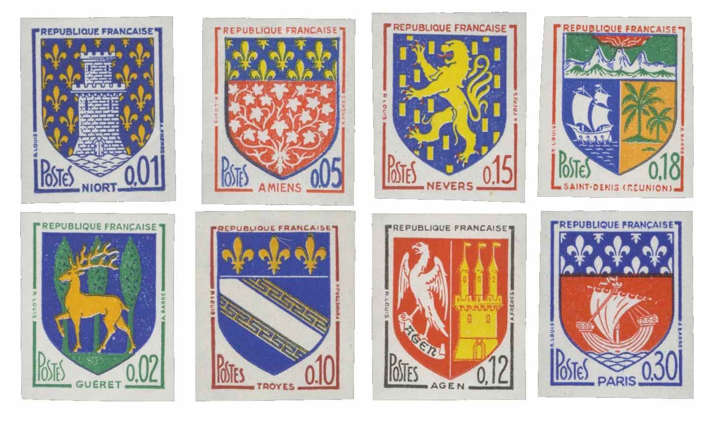 n° 1351A/1354B** ND - Timbre FRANCE Poste