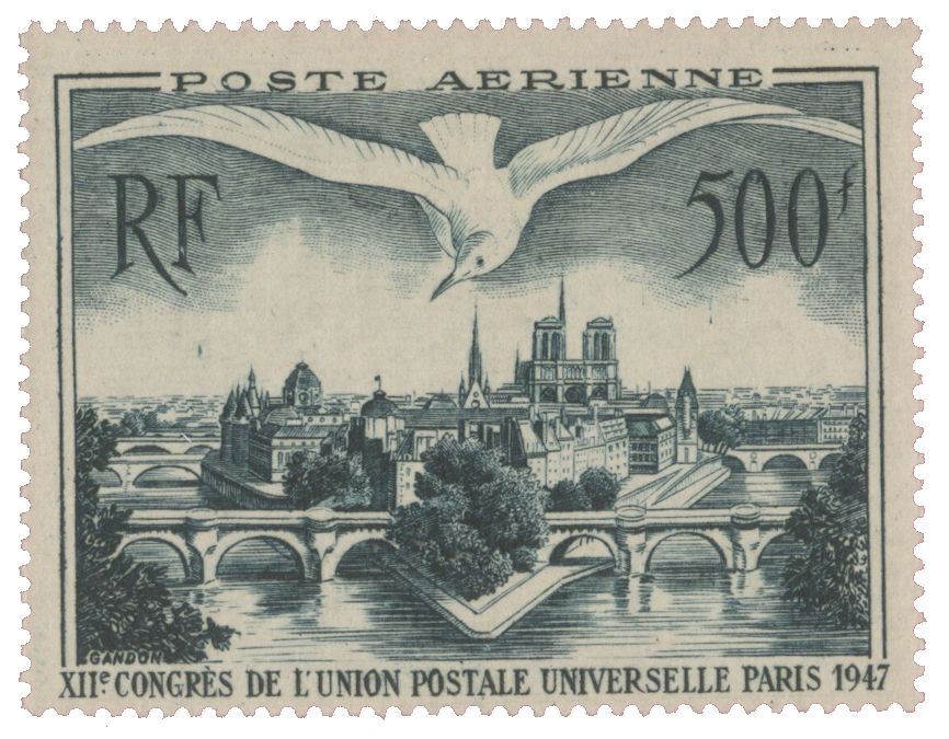 n° 20* - Timbre FRANCE Poste Aerienne