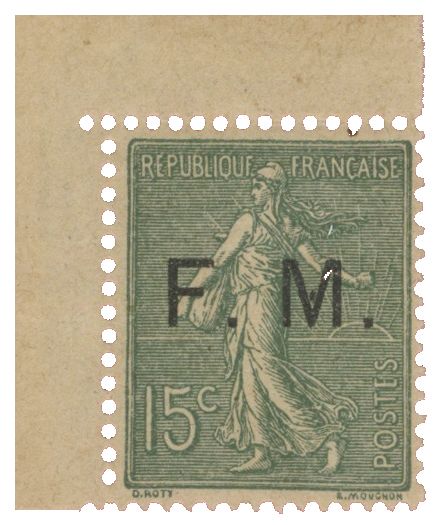 n° 3** - Timbre FRANCE Franchise Militaire
