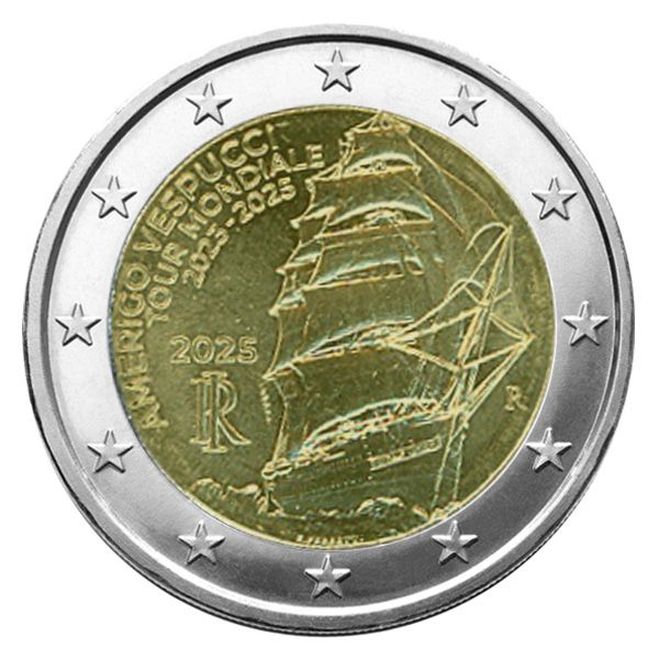 2 EURO COMMEMORATIVE 2025 : ITALIE (Amerigo Vespucci)