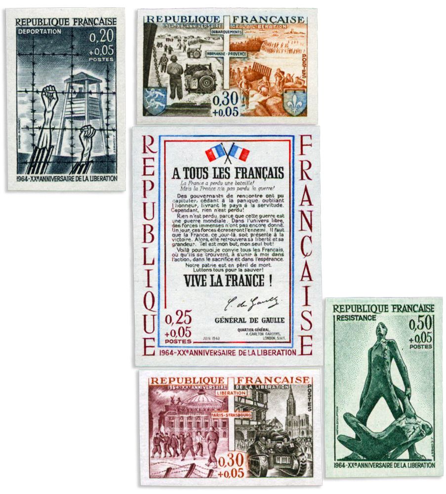 n° 1407/1411** ND - Timbre FRANCE Poste