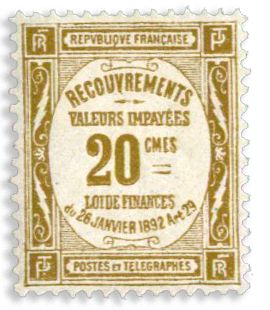 n° 45* - Timbre FRANCE Taxe