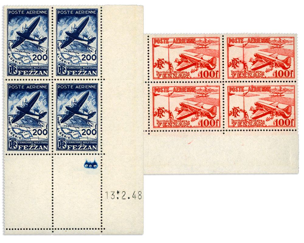 n° 4/5** - Timbre FEZZAN Poste Aerienne