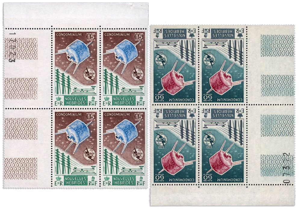 n° 211/212** - Timbre NOUVELLES HEBRIDES Poste
