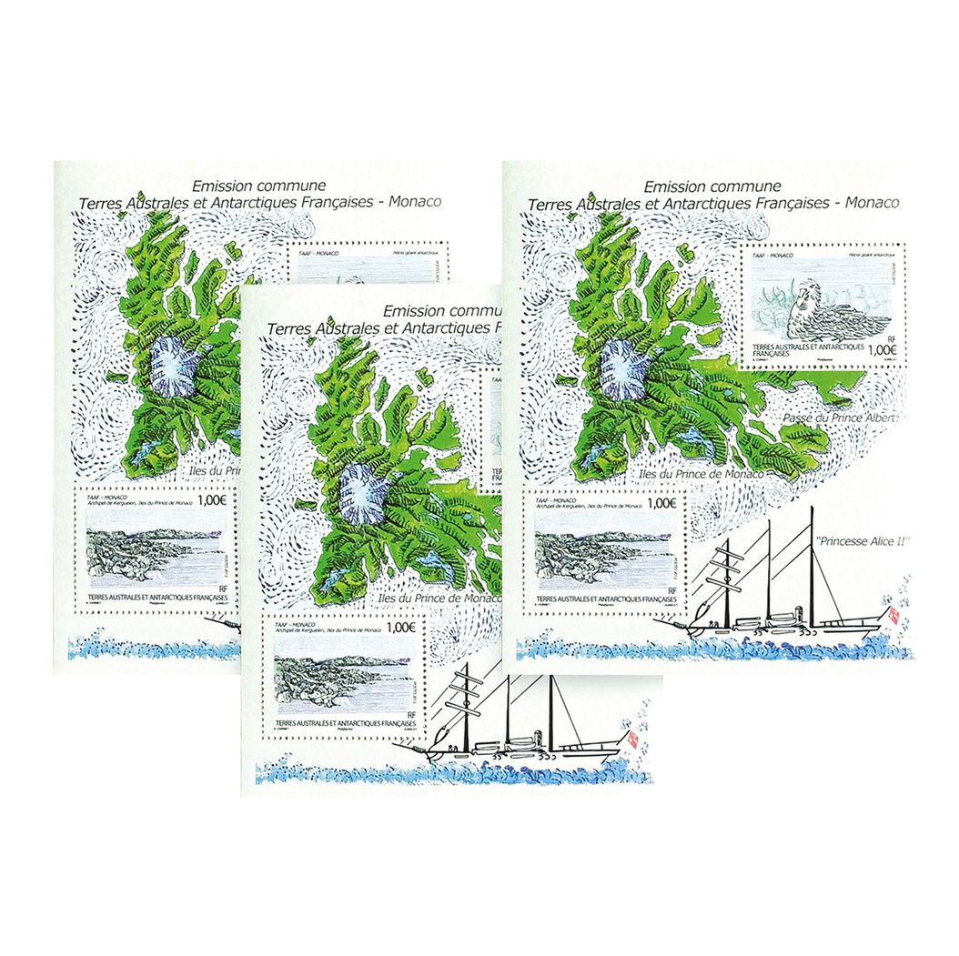 TAAF : Emission conjointe TAAF n° 630/631 - Monaco n° 2829/2830.