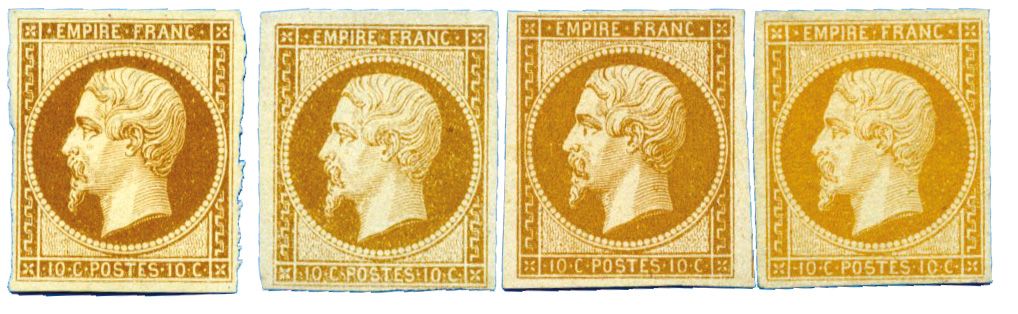 France : n° 13A et 13B* x 2 couleurs différentes