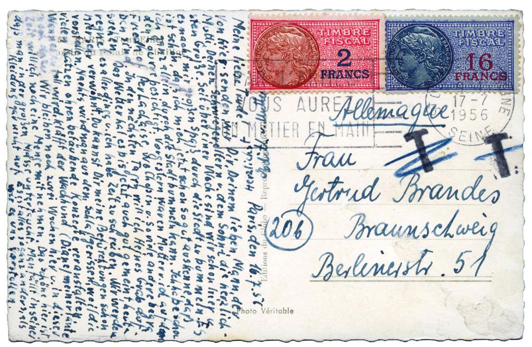 France : Timbres Fiscaux : 2 Frs et 16 Frs ayant servi postalement