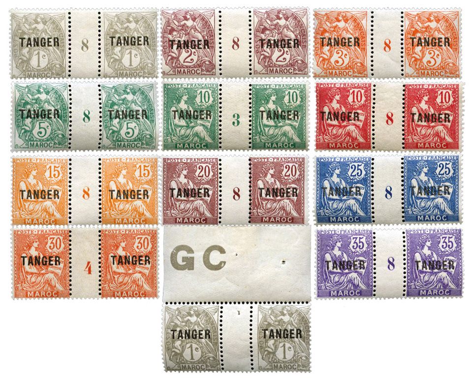 Maroc : n° 80a, 81/83, 85, 87/91 et 86**
