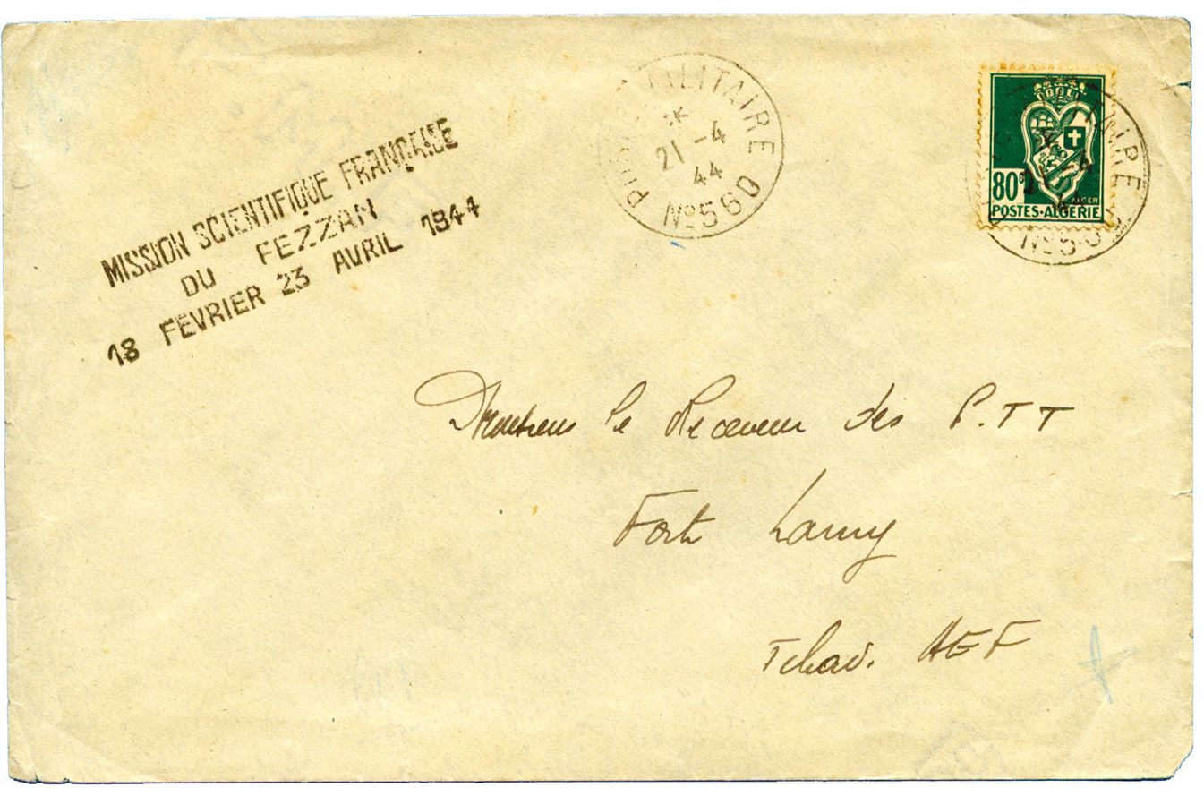 Algérie : Mission Scientifique Française du Fezzan, 18 Février/ 23 Avril 1944 Algérie : Mission Scientifique Française du Fezzan, 18 Février/ 23 Avril 1944