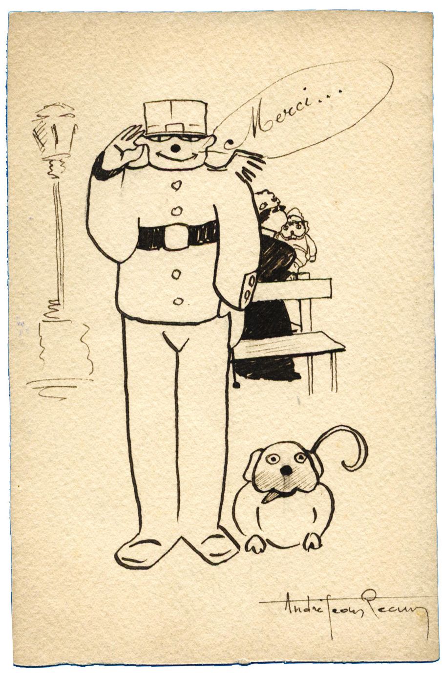 France : Illustration à la main Merci… France : Illustration à la main Merci…