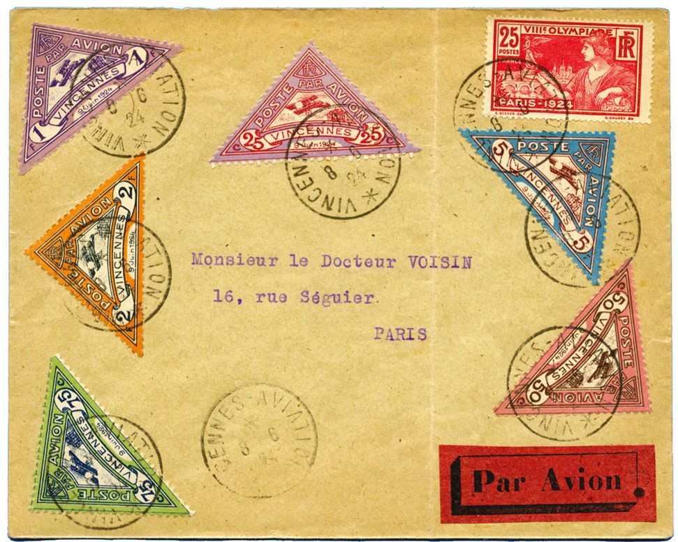 France : Meeting d´Aviation de VINCENNES - 8/9 Juin 1924 avec les 6 vignettes