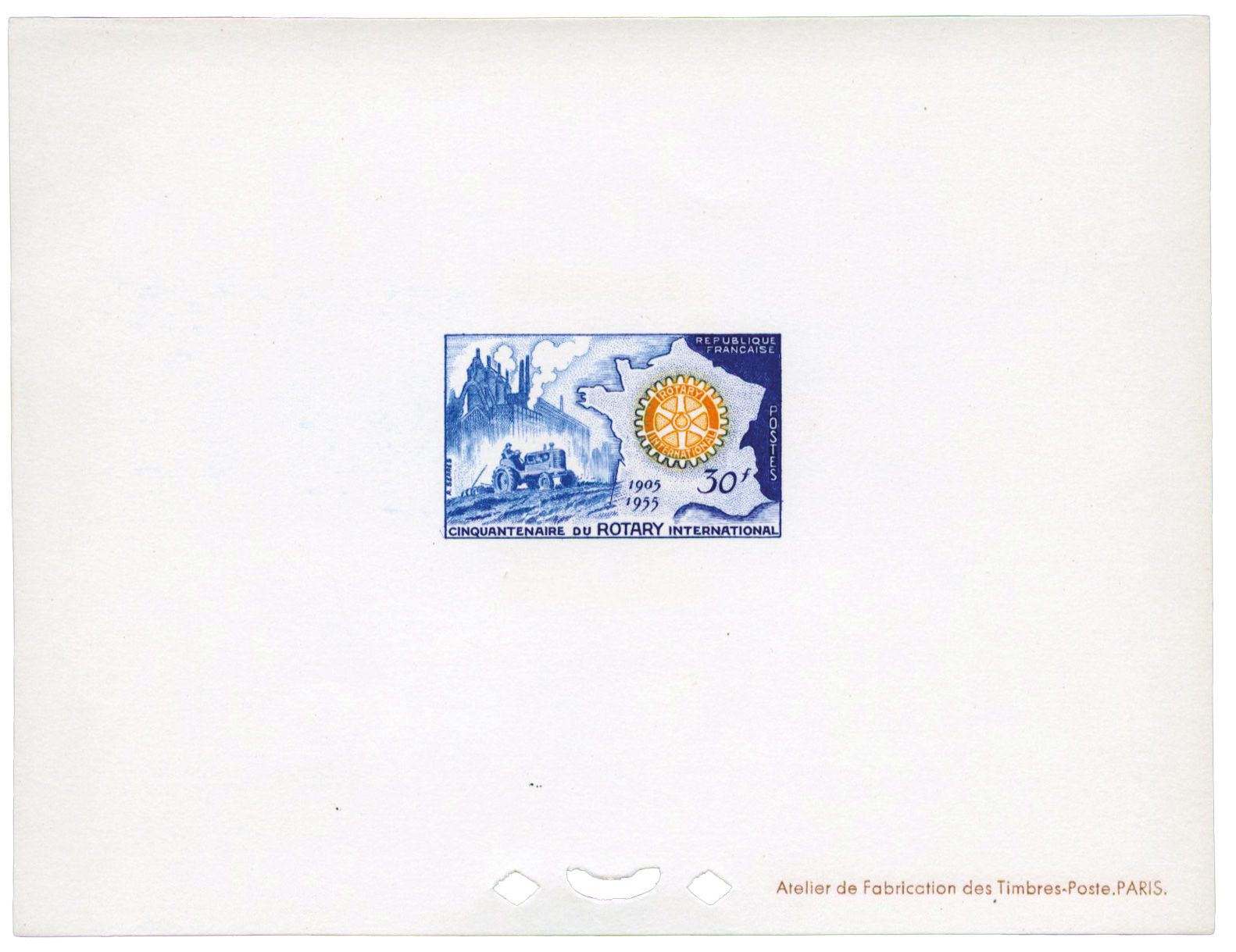 France : n° 1009, Rotary en épreuve de luxe