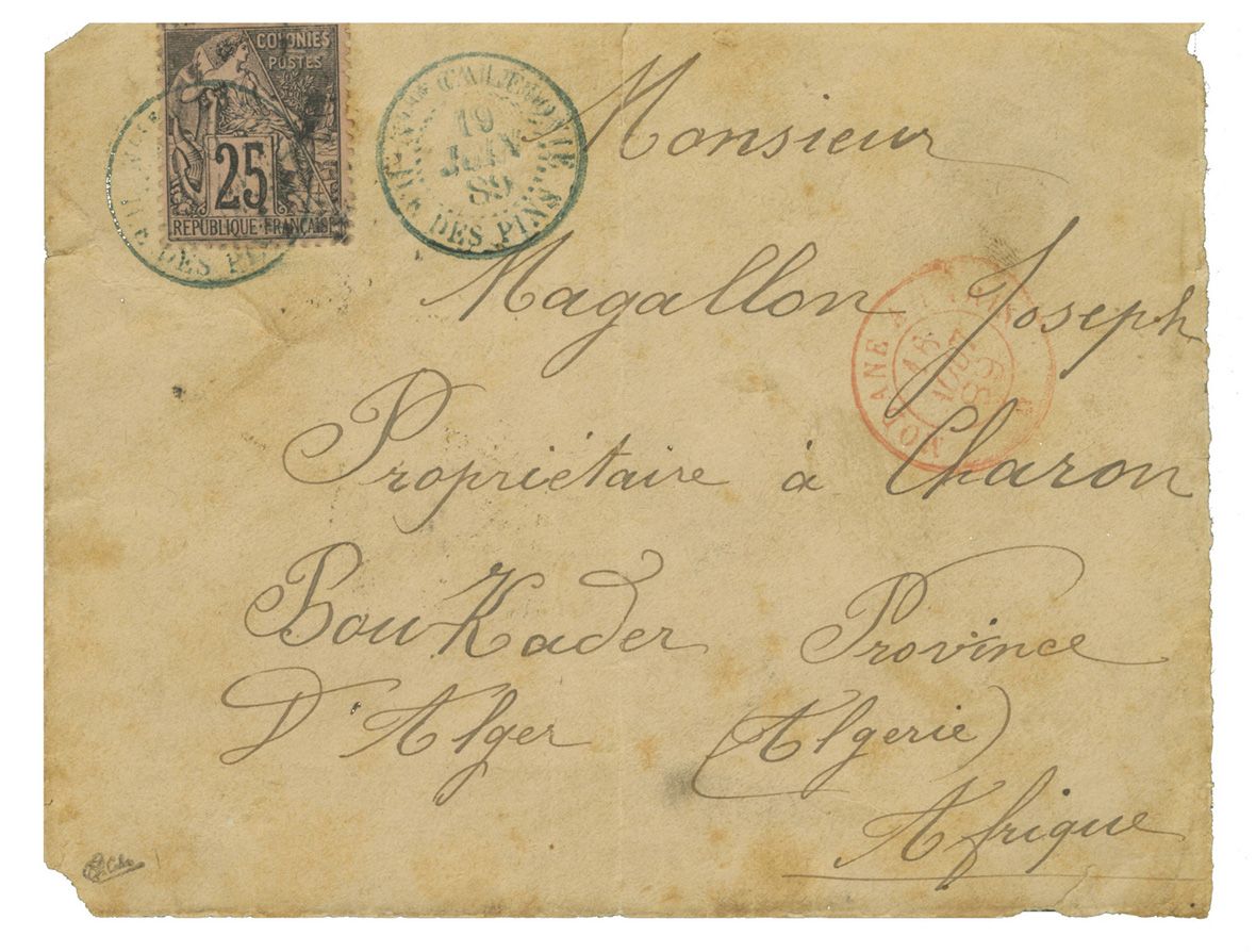Colonies : n° 54 obl. sur lettre Colonies : n° 54 obl. sur lettre