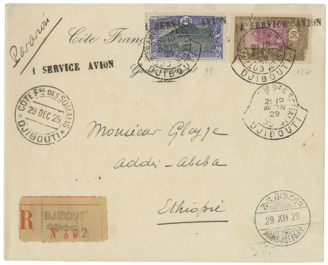 Cote des Somalis : n° 98 et 127 obl.