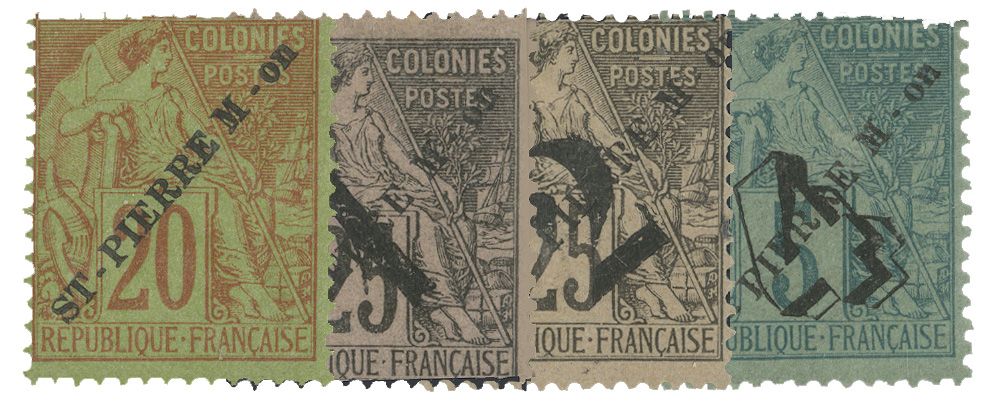 Saint-Pierre et Miquelon : n° 24, 45, 46, 50*
