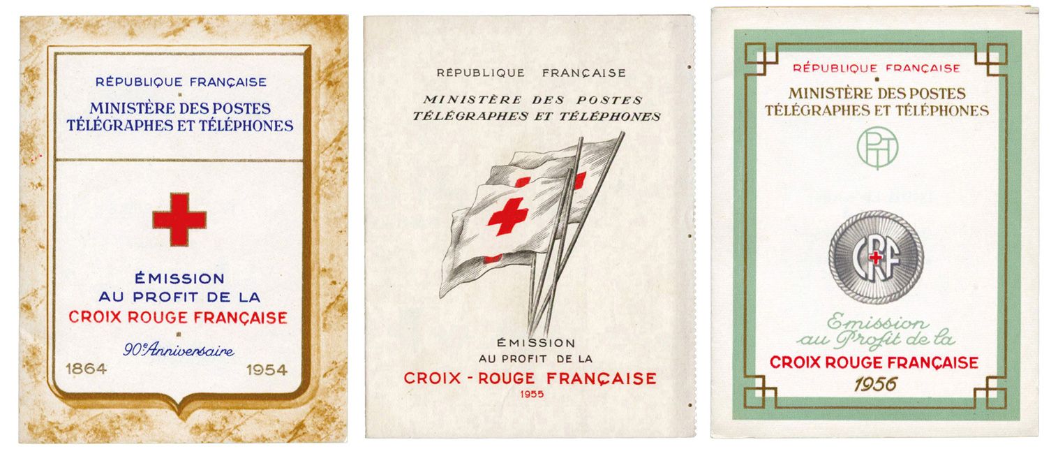 France : Carnets Croix-Rouge n° 2003, 2004 et 2005**