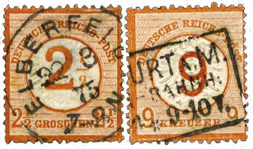 Allemagne Empire : n° 28/29 obl. Allemagne Empire : n° 28/29 obl.