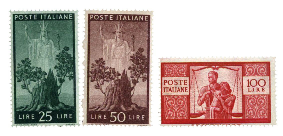 Italie : n° 500, 502, 503