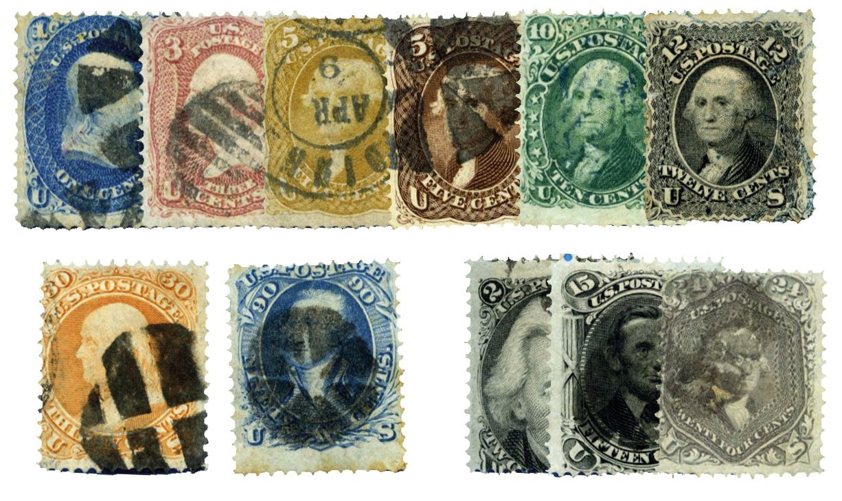 États-Unis : n° 18/28 obl.