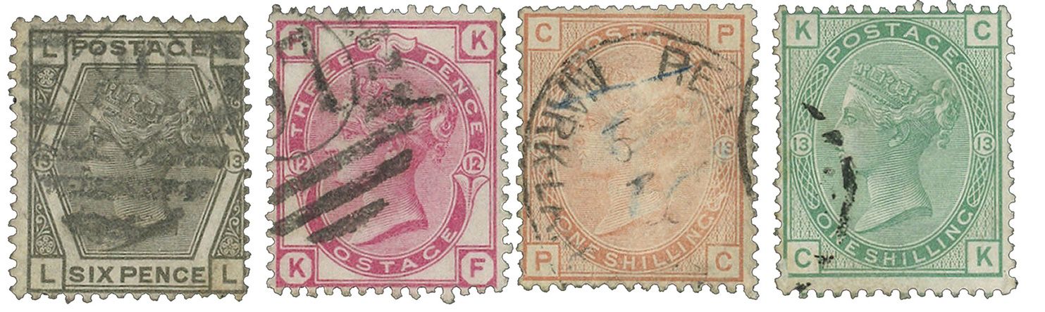 Grande-Bretagne : n° 51/54 obl.