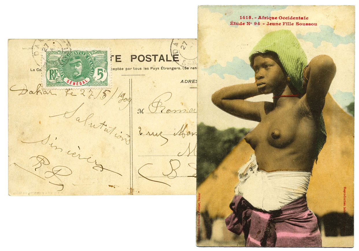 Sénégal : CPA Afrique occidentale Etude n° 94 - Jeune fille Soussou (1919) Sénégal : CPA Afrique occidentale Etude n° 94 - Jeune fille Soussou (1919)