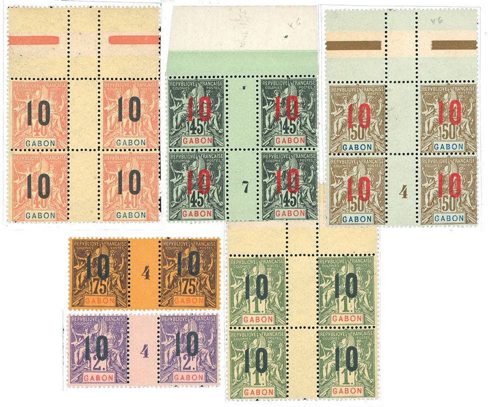 Gabon : n° 72/77**/*/(*)