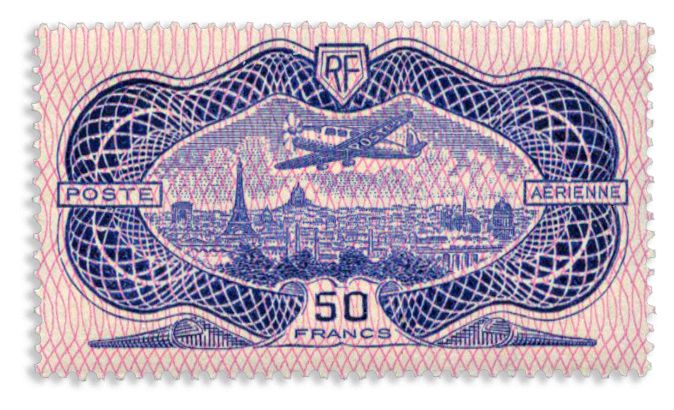 n° 15* - Timbre FRANCE Poste Aerienne