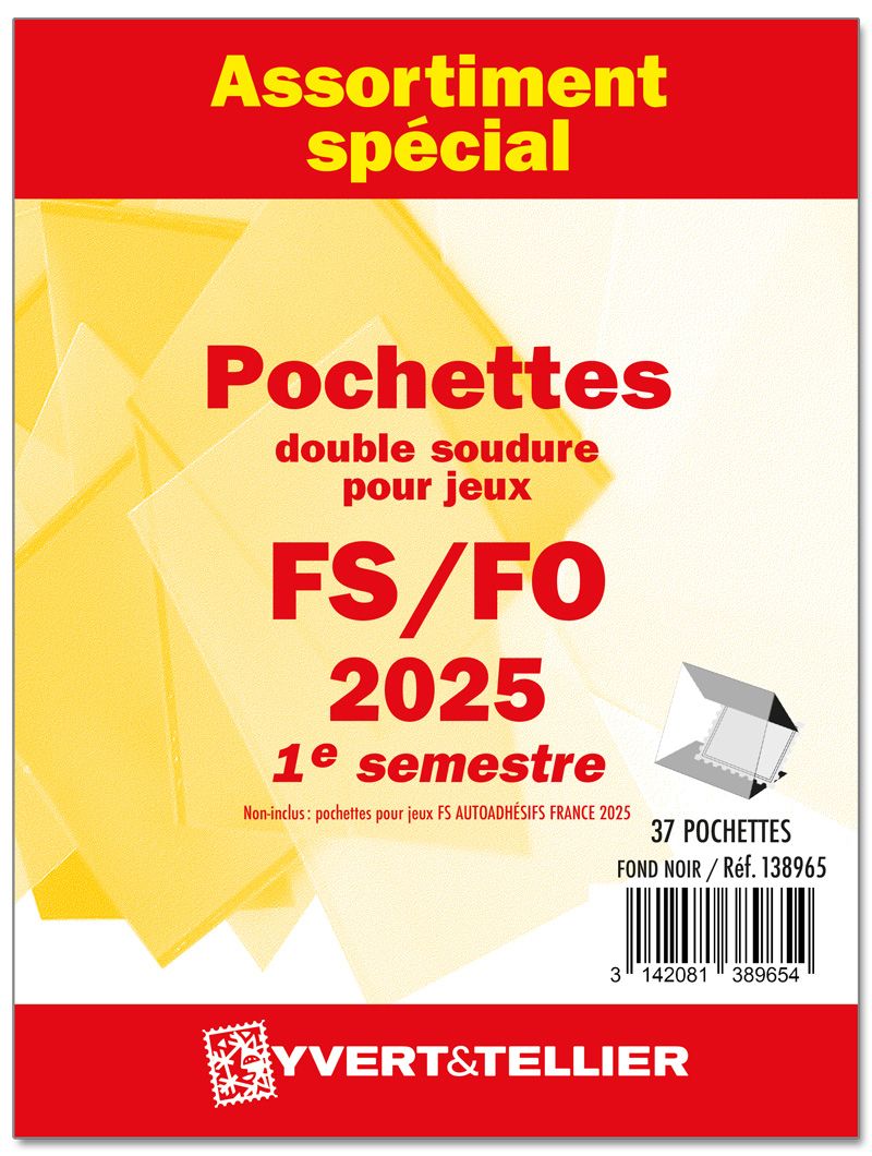 Assortiment de pochettes (double soudure) : 2025-1er semestre