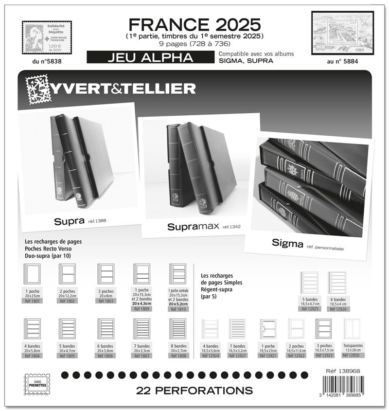 FRANCE ALPHA : 2025 - 1ER SEMESTRE (JEUX SANS POCHETTES)