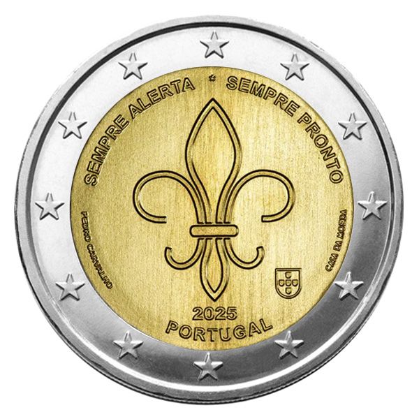 2 EURO COMMEMORATIVE 2025 : PORTUGAL (Scoutisme international)