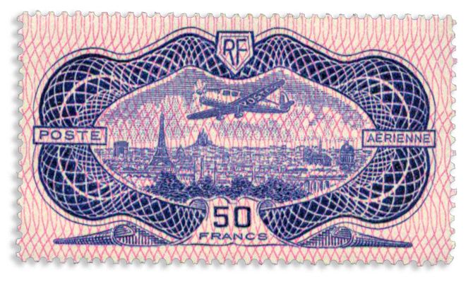 n° 15* - Timbre FRANCE Poste Aerienne