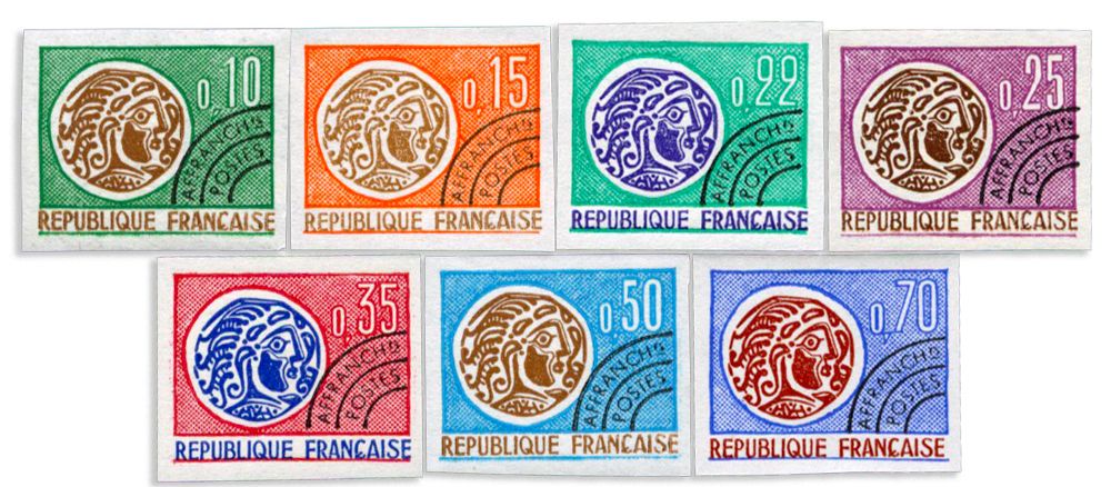 n° 123/129** ND - Timbre FRANCE Preobliteres