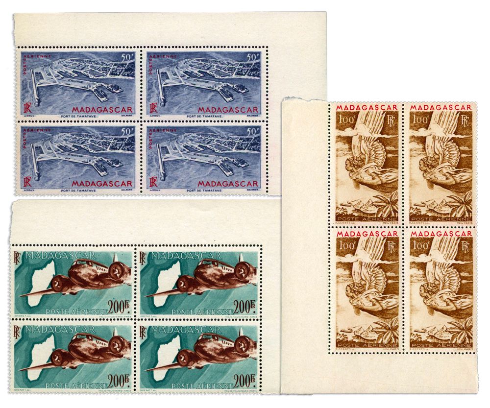 n°  63/64/64B** - Timbre MADAGASCAR Poste Aerienne