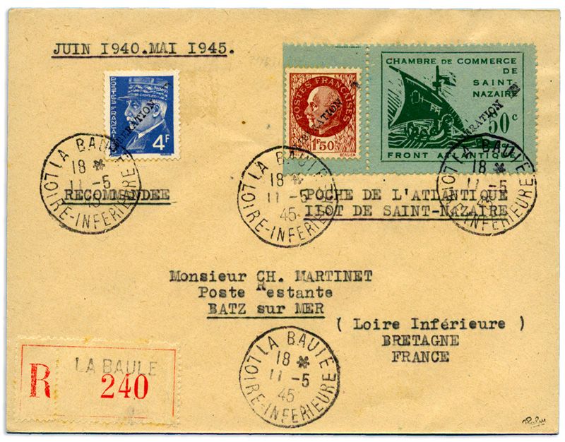 France : Timbres de Guerre (Saint-Nazaire)