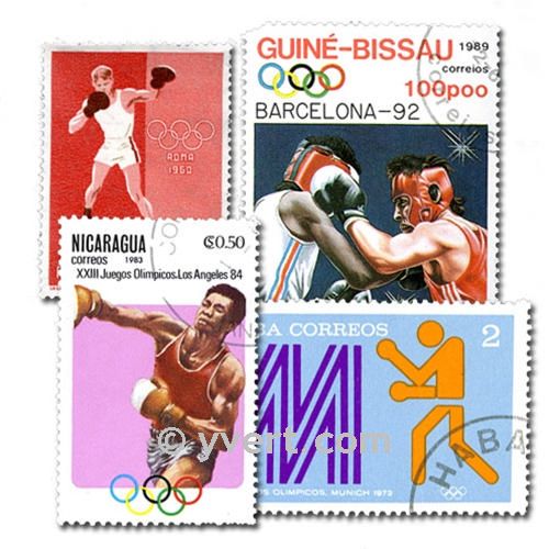 BOXING: envelope of 50 stamps