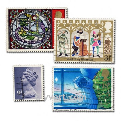 GREAT BRITAIN: envelope of 200 stamps