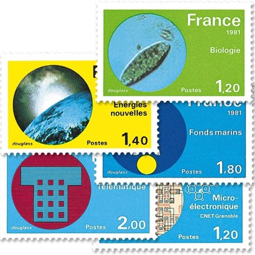 n.o 2126 / 2130 -  Sello Francia Correos