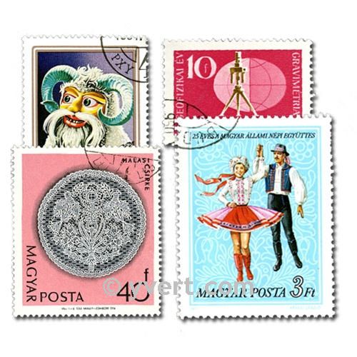 HUNGARY: envelope of 200 stamps