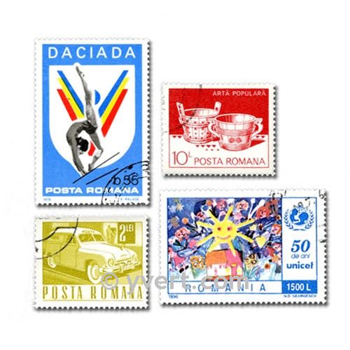 ROMANIA: envelope of 500 stamps