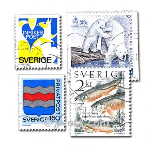 SWEDEN: envelope of 200 stamps